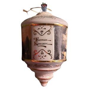 Thomas Kinkade Victorian Christmas‎ Heirloom Glass Ornament Bradford NEW 2001